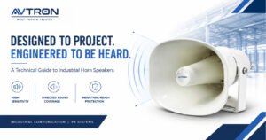 Avtron Horn Speakers designed for high-sensitivity sound projection, directed sound coverage, and reliable protection in industrial communication and PA systems.